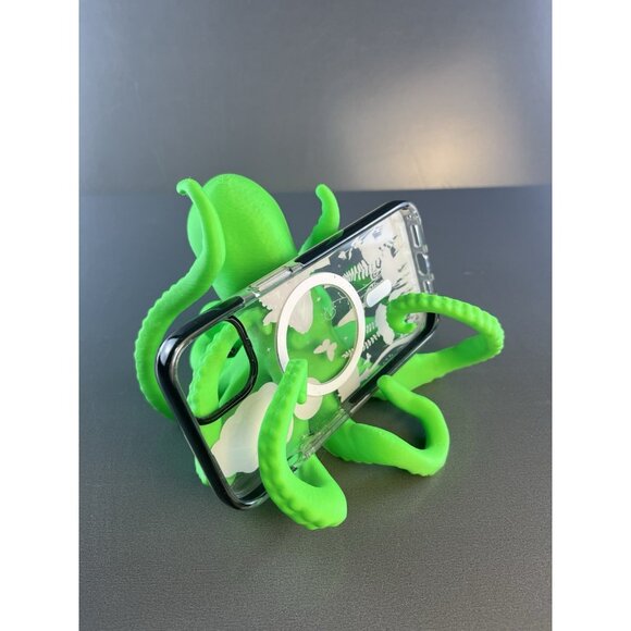 3D Printed Octopus Phone Holder Terrarium Aquarium Desk Decor Nautical - Picture 9 of 9